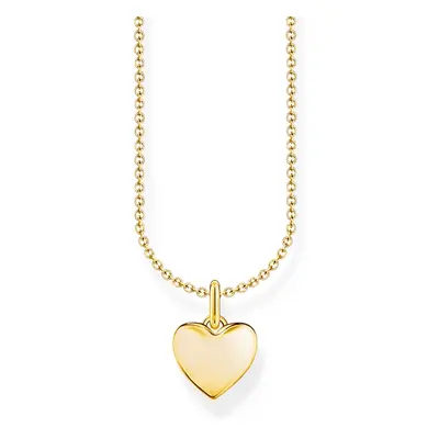 THOMAS SABO Gold Plated Plain Heart Necklace For Women