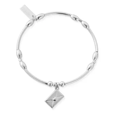 ChloBo Silver Personalised Love Letter Bracelet For Women