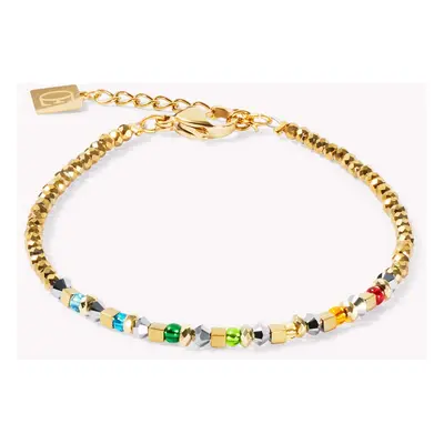 Coeur De Lion Elegance Crystals Bracelet Gold & Hematite Multicoloured Crystal For Women