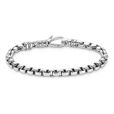 THOMAS SABO Rebel Silver Blackened Box Chain Bracelet