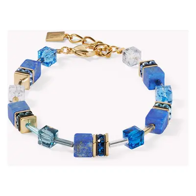 Coeur De Lion DELUXE GEOCUBE Bracelet Gold Blue Lapis Lazuli For Women