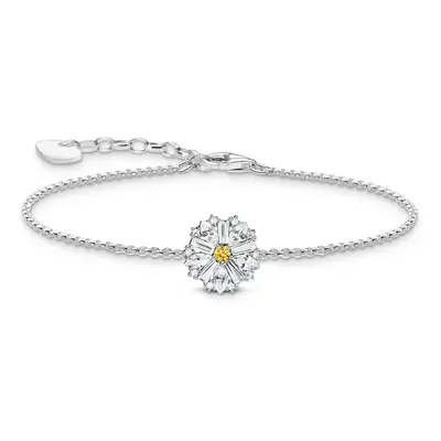 THOMAS SABO Silver Lovely Daisy CZ Bracelet For Women