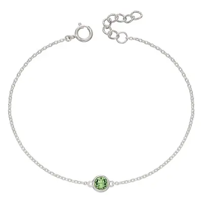 John Greed Signature Silver August Birthstone Crystal Bracelet For Women