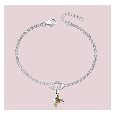 John Greed Tempest Silver January Birth Flower Snowdrop Charm Bracelet For Women