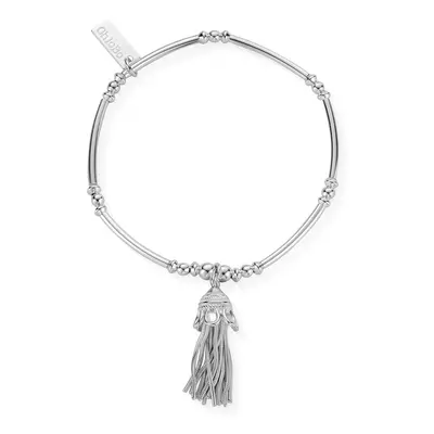 ChloBo Silver Didi Tassel Bracelet For Women