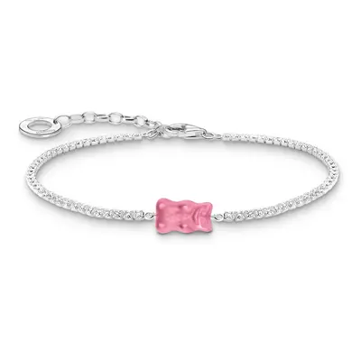 THOMAS SABO Silver Pink Official HARIBO CZ Bracelet For Women