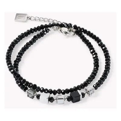 Coeur De Lion Elegance Crystals Wrap Bracelet Black For Women