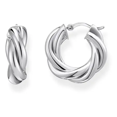 THOMAS SABO Silver Intertwined Hoop Earrings For Women