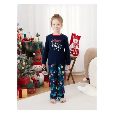 Christmas Pajamas Family Matching Merry Christmas Xmas Light Pajamas Sets