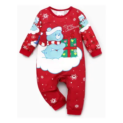 Care Bears Christmas Family Matching Snowflake Print Pajamas Sets (Flame Resistant)