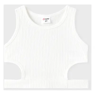 Girl Cotton Camisole Top Avant-garde Solid 1pc Toddler Holiday Regular