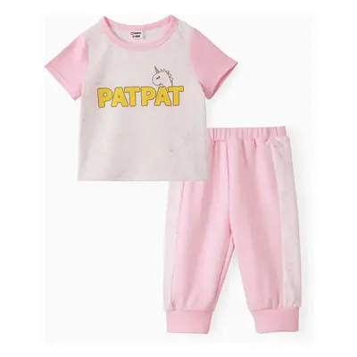 Baby Boy/Girl Letter Print Tee and Pants Set