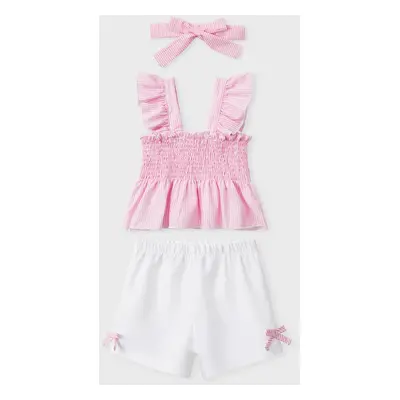 Sweet Striped Butterfly Bow 3-Piece Set for Toddler Girls