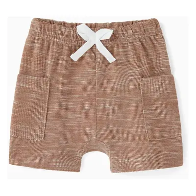 Baby Boy Solid Patch Pocket Shorts