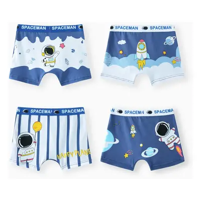 Childlike Character Boy's 4pcs Cotton Underwear Set