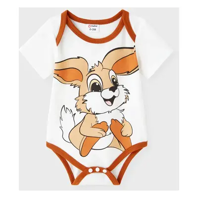 Cute Rabbit Printed Romper for Baby Boy