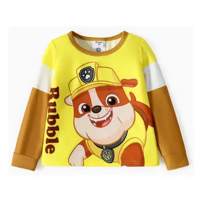 PAW Patrol Toddler Girl/Boy Skye Chase Rubble Marshall Colorblock Long-sleeve Tee