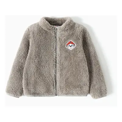 PAW Patrol Toddler Girl/Boy Chase/Marshall/Skye Patch Embroidered Fuzzy Fleece Jacket