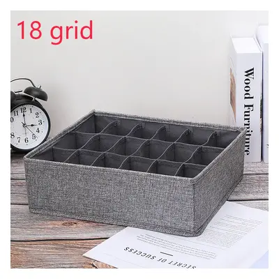 Grid Underwear Organizer - Foldable and Sectioned Lingerie Storage Box