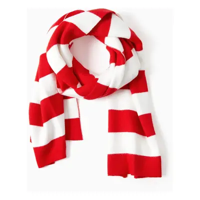 1-Piece Family Matching Classic Red Striped Scarf