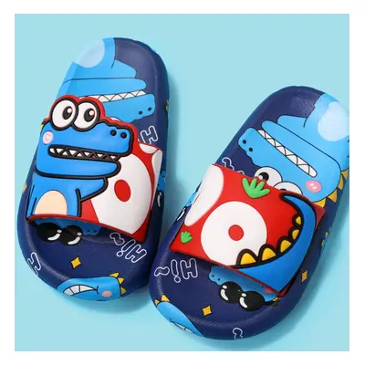 Toddlers/Kids Boy/Girl Fun Dinosaur Print Soft Sole Slippers