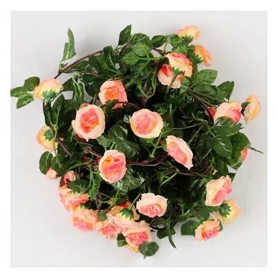 22 Heads Fake Rose Vine Artificial Flowers Hanging Rose Ivy Plants Wedding Valentine's Day Party