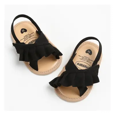 Baby Ruffle Sweet Solid Toddler Sandals