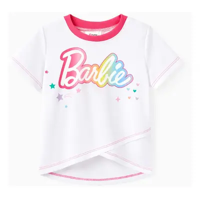 Barbie 1pc Toddler/Kids Girls Sporty Rainbow Alphabet Tank top/t-shirt/pants