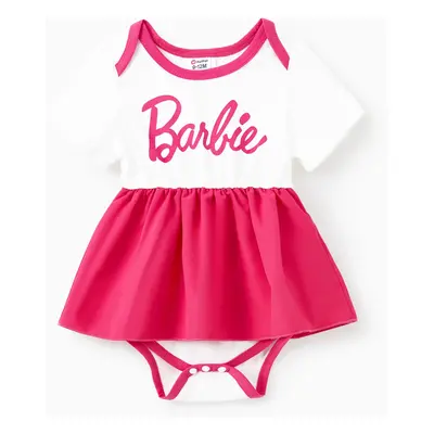 Barbie Mommy and Me Letter Print Belted Combo Tank Rompers