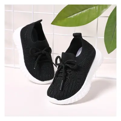 Toddler/Kid Boy/Girl Sporty Mesh Upper Breathable Perforated Lace-Up Sport Shoes