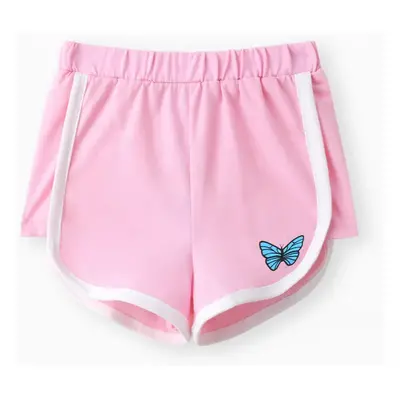 Toddler Girl Butterfly Print Shorts