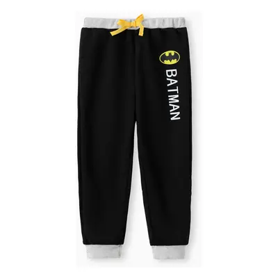 Justice League Toddler/Kid Boy 1pc Cotton Batman Logo Pattern Colorblock Pants