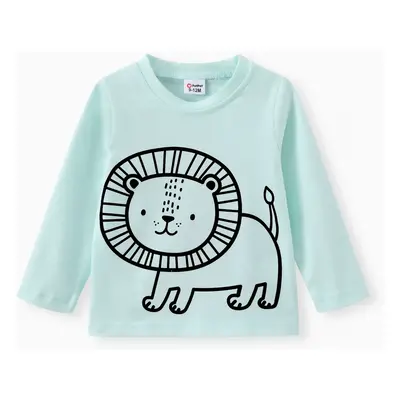 Baby/Toddler Boy/Girl Childlike Animal Pattern Long-sleeved T-shirt