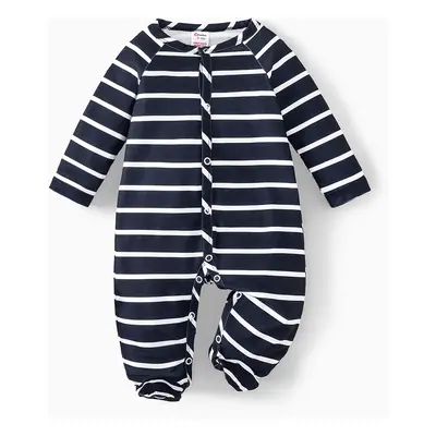 Baby Boy Geometric Print Flame Resistant Pajamas Jumpsuit