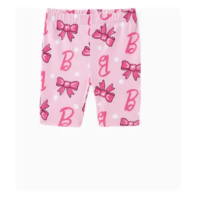 Barbie 1pc Toddler/Kids Girls Bowknot Print Leggings