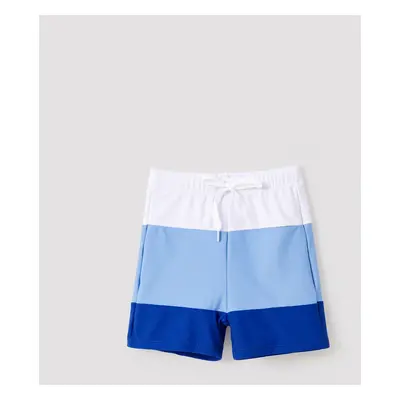 Family Matching Color Block Drawstring Swim Trunks or Floral Ruched One-Piece Swimsuit