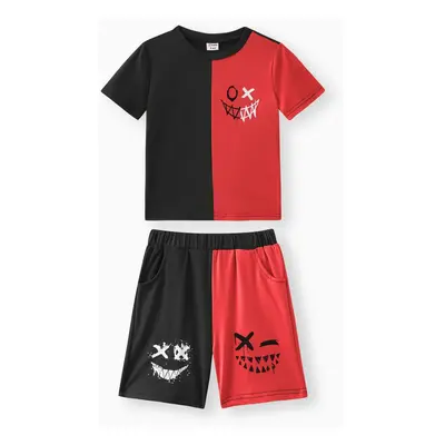 Expression Boy Suit Set 2pcs Polyester Stitching