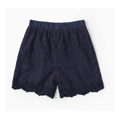 Toddler Girl 100% Cotton Lace Trim Schiffy Shorts