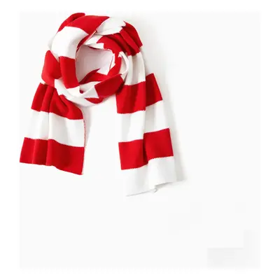 1-Piece Family Matching Classic Red Striped Scarf