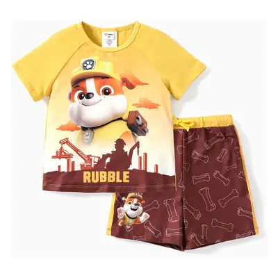 Paw Patrol Toddler Boys/Girls 2pcs Character Print Cotton T-shirt with Shorts Sporty Set