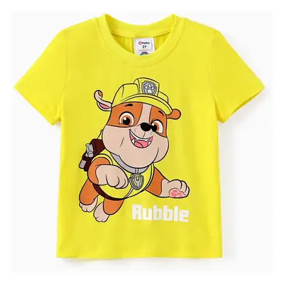 PAW Patrol Toddler Girl/Boy 94% Skye Chase Rubble Marshall Cotton Short-sleeve Tee