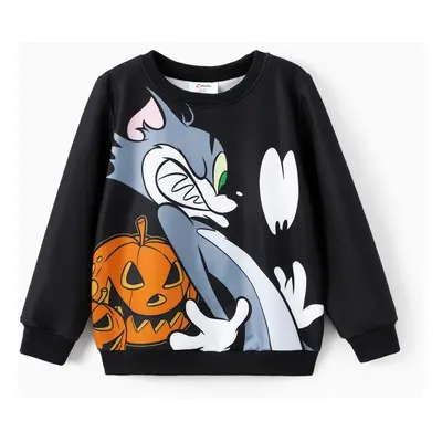 Tom and Jerry Family matching Halloween Pumpkin Long-sleeve Top