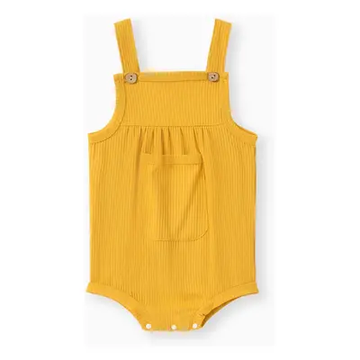 Baby Boy/Girl Soft Patch Pocket Romper