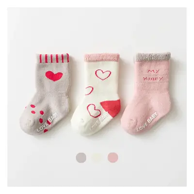 3-pack Baby/toddler Comfortable towel socks