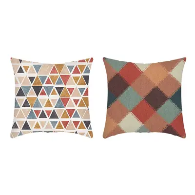 2-Pack Minimalist Line and Geometric Pattern Throw Pillow Covers (Pillow Core not included)