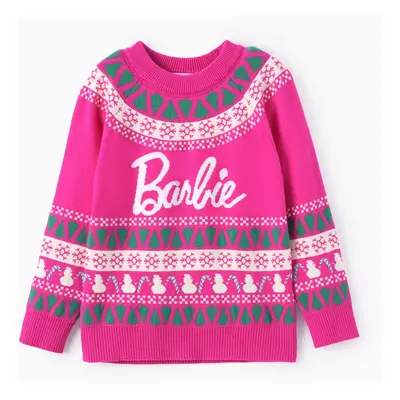 Barbie Mommy And Me 1pc Cotton Christmas Tree Snowman Pattern Knitwear