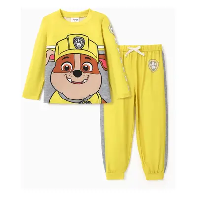 PAW Patrol Toddler Boy/Girl 2-Piece Chase/Marshall/Skye/Rubble/Everest Cartoon Print Top and Pan