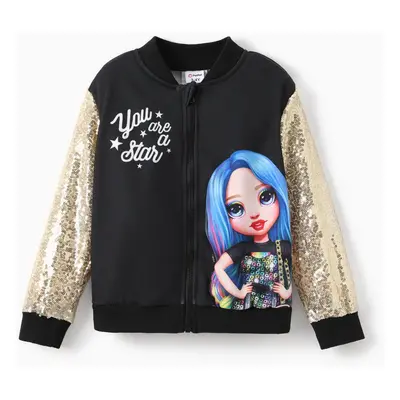 Rainbow High Toddler/Kid GIrl 1pc Bella/Skyler Sequin Long-sleeve Jacket