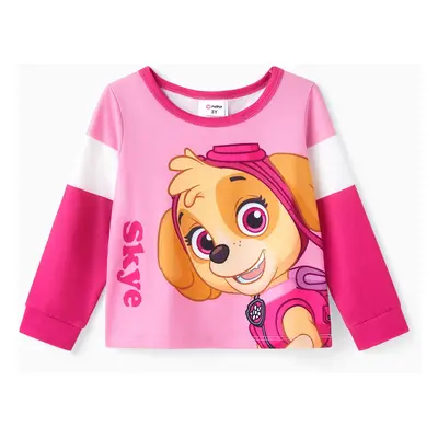 PAW Patrol Toddler Girl/Boy Skye Chase Rubble Marshall Colorblock Long-sleeve Tee