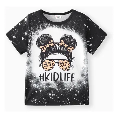 Kid Girl Figure Print Short-sleeve Tee